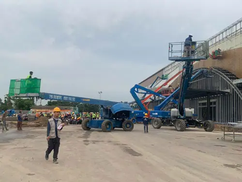 Dự án cho thuê xe nâng tại Vin Cổ Loa