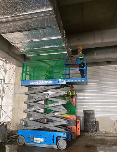 Dự án cho thuê xe nâng tại nhà ga T2 Nội Bài