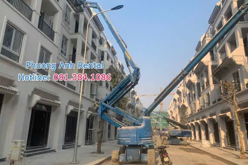Cho thuê xe nâng người tại Vin Cổ Loa