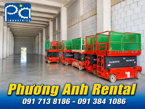 Cho thuê xe nâng dự án Quế Võ Bắc Ninh
