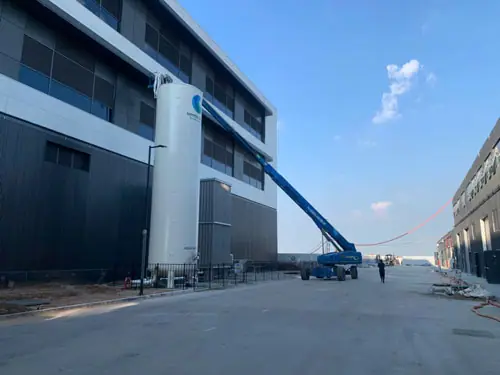Cho thuê xe nâng dự án Vinhomes Đông Anh