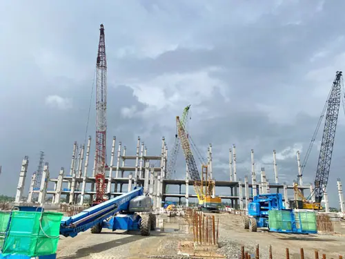 cho thuê xe nâng tại KCN sông Khoai Quảng Ninh